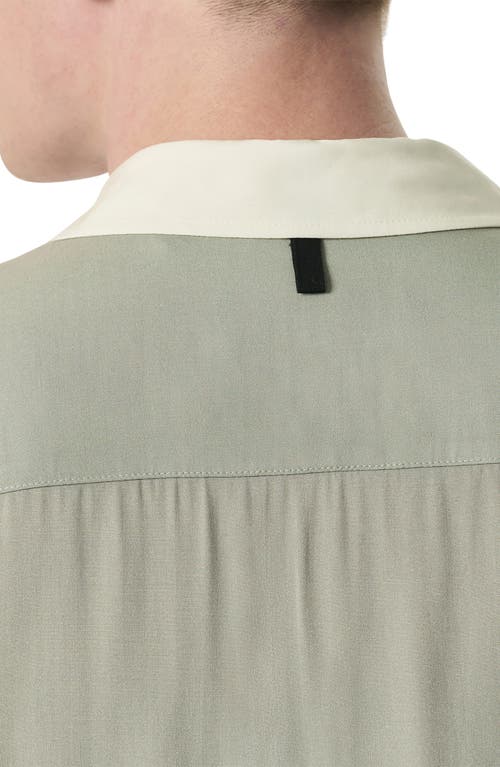 Rag & Bone Avery Painterly Print Relaxed Fit Camp Shirt In Tan Anthon