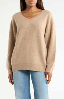 The Brushed Cashmere V-Neck Sweater