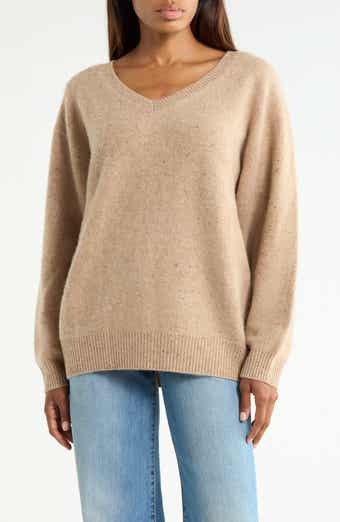 The Brushed Cashmere V-Neck Sweater