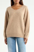 FRAME The Brushed Cashmere V-Neck Sweater