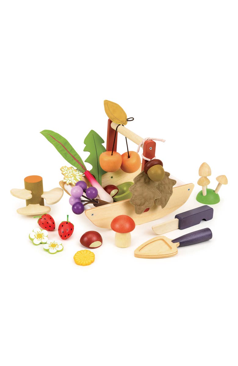 Tender Leaf Toys Wild Wood Foraging Trug, Main, color, Multi