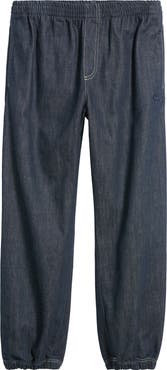 Lacoste Relaxed Fit Elastic Waist Denim Pants