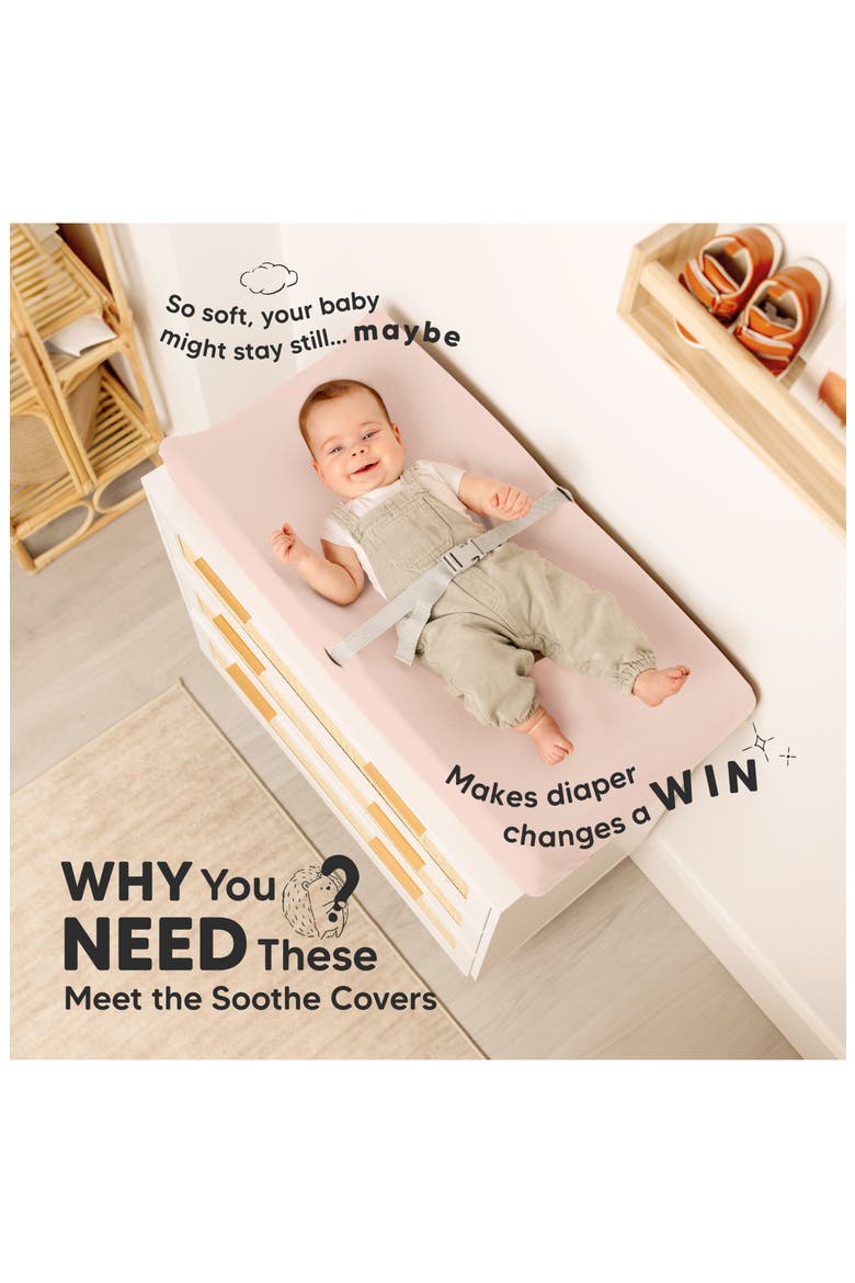 2-Pack Soothe Changing Pad Covers, Alternate, color, Cameo