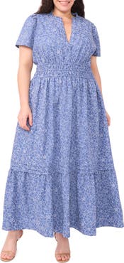 CeCe Daisy Chambray Maxi Dress