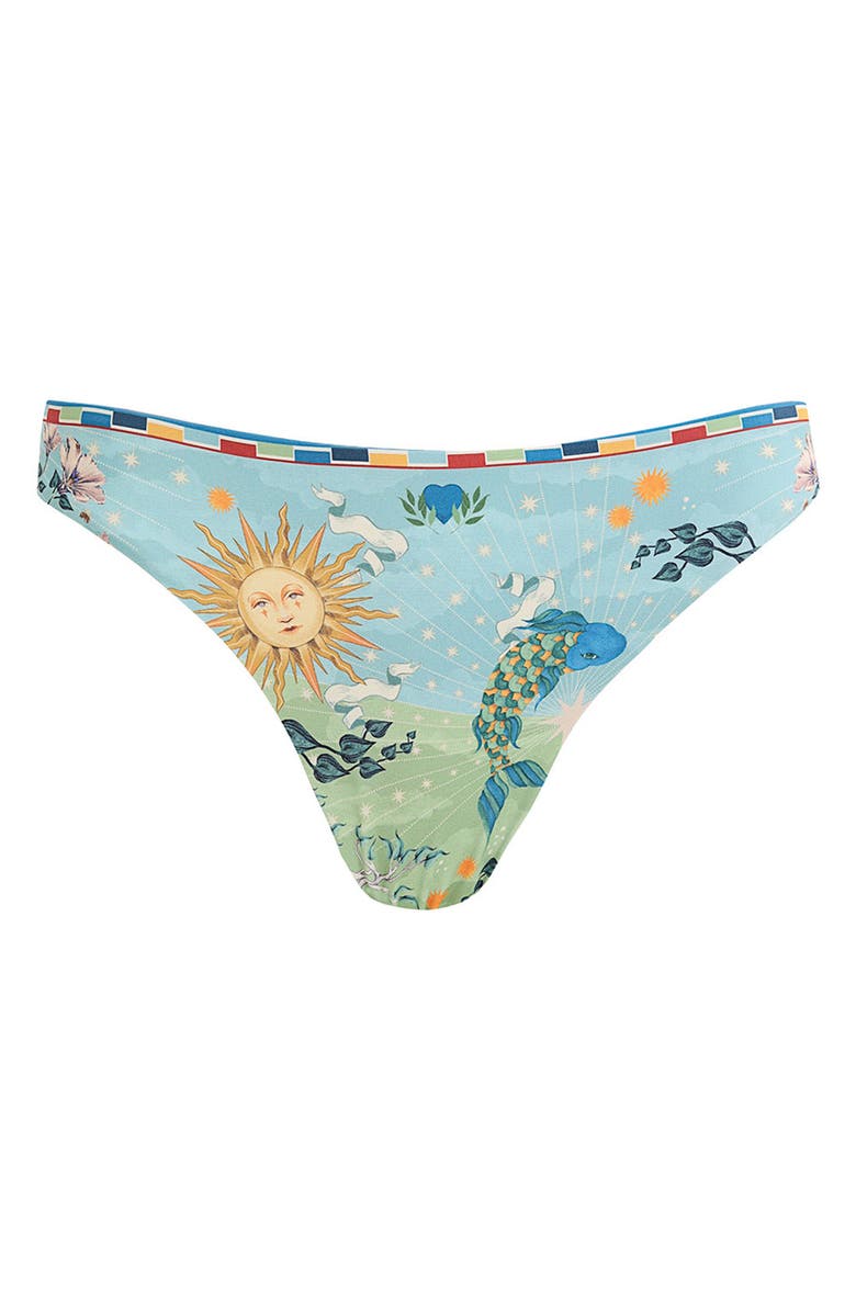 Agua Bendita Ilu Solstice Bikini Bottoms, Alternate, color, Blue
