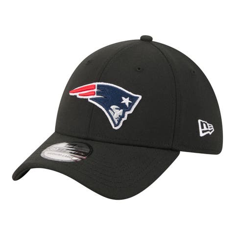Men's New Era  Black New England Patriots Core Team 39THIRTY Flex Hat
