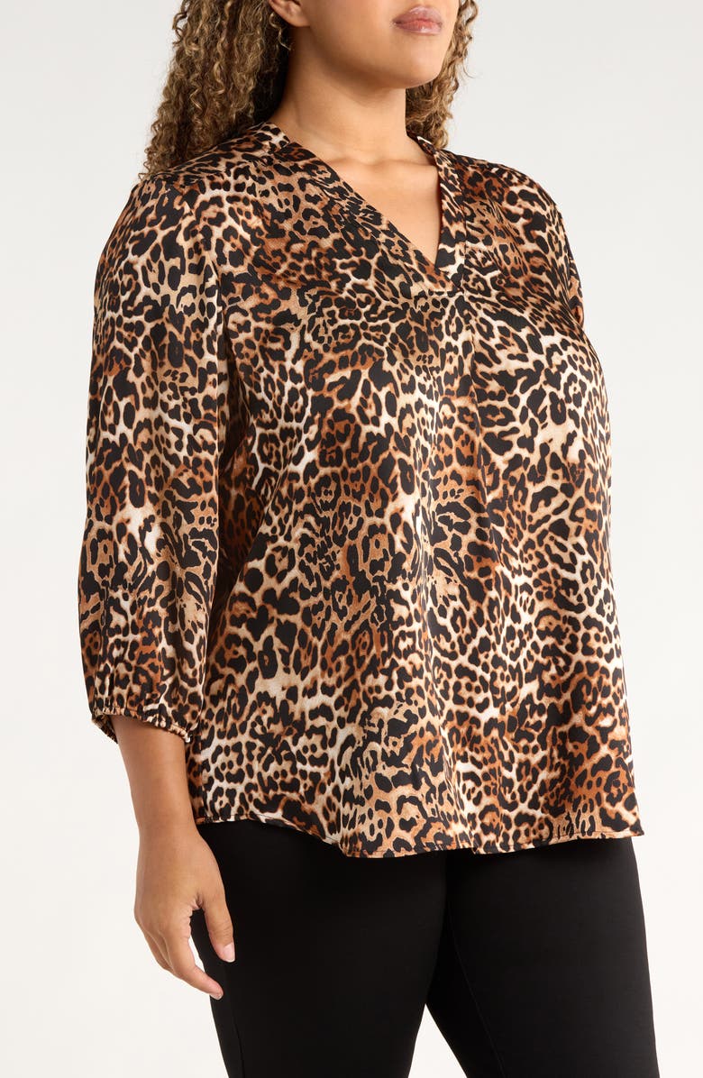 Jones New York V-Neck Tunic, Alternate, color, Jones Black Multi