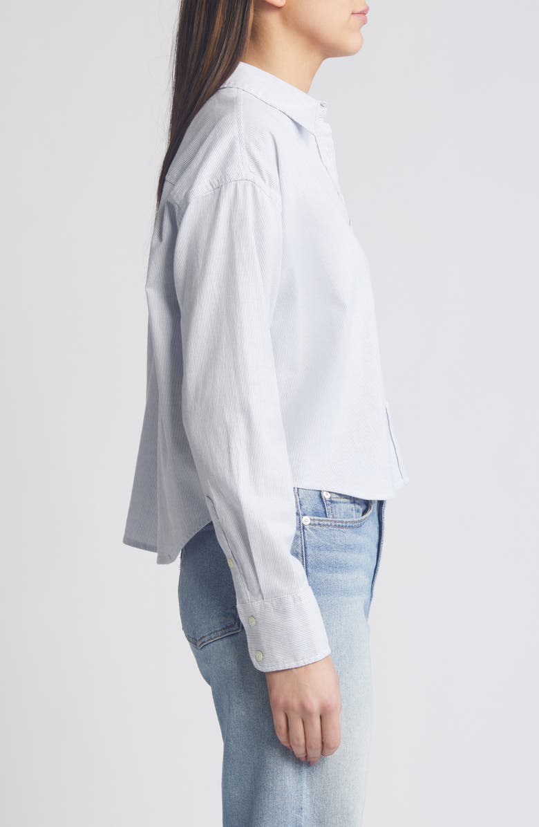 Faherty Crop Stretch Oxford Button-Up Shirt, Alternate, color, 