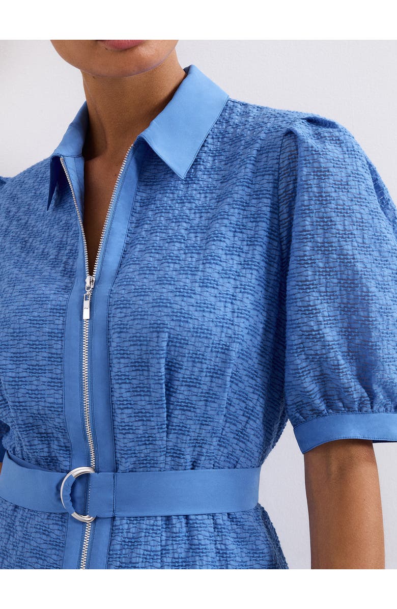 Phase Eight Casey Belted Midi Dress, Alternate, color, Pale Blue