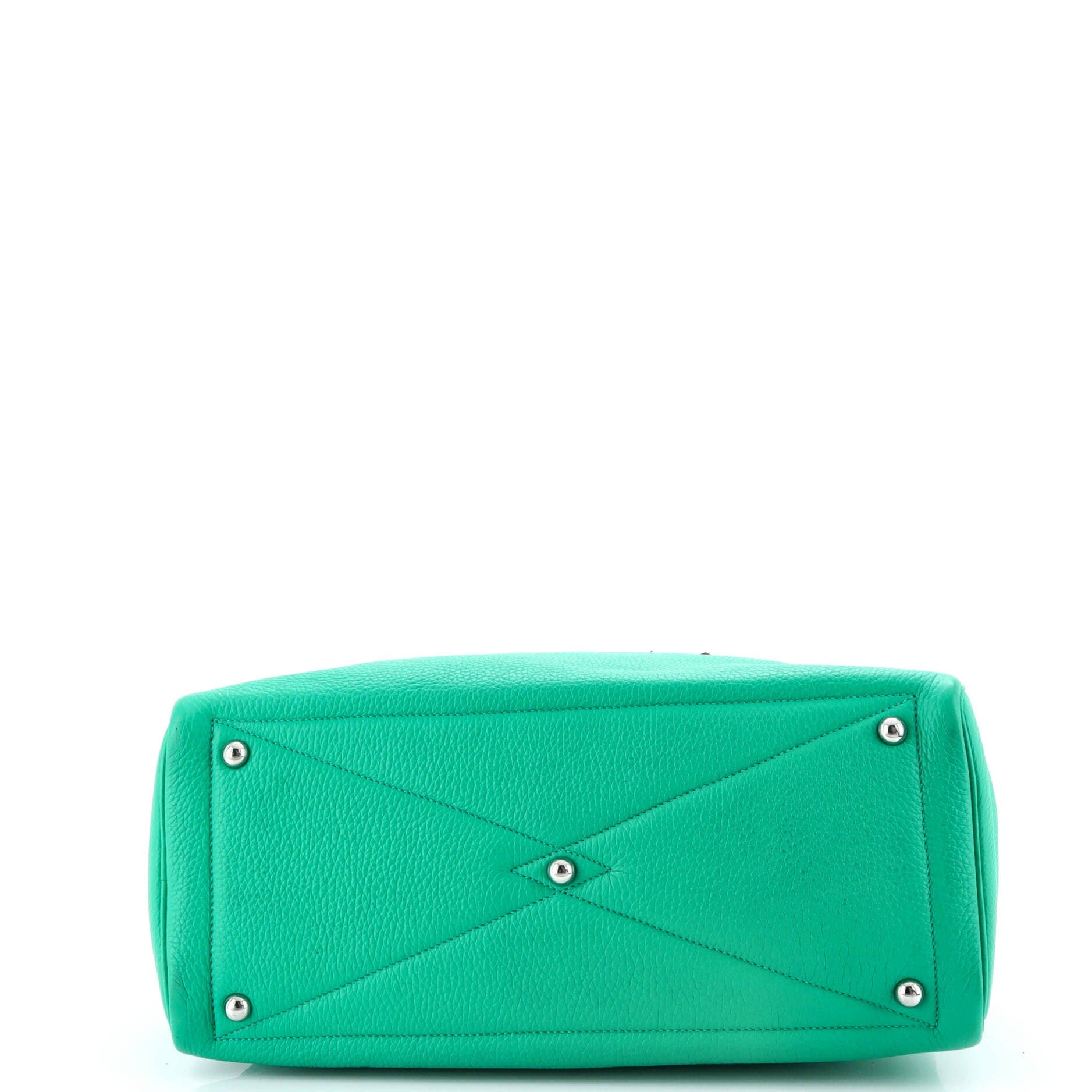 Pre-Owned Hermes Victoria II Bag Clemence 35, Alternate, color, Menthe