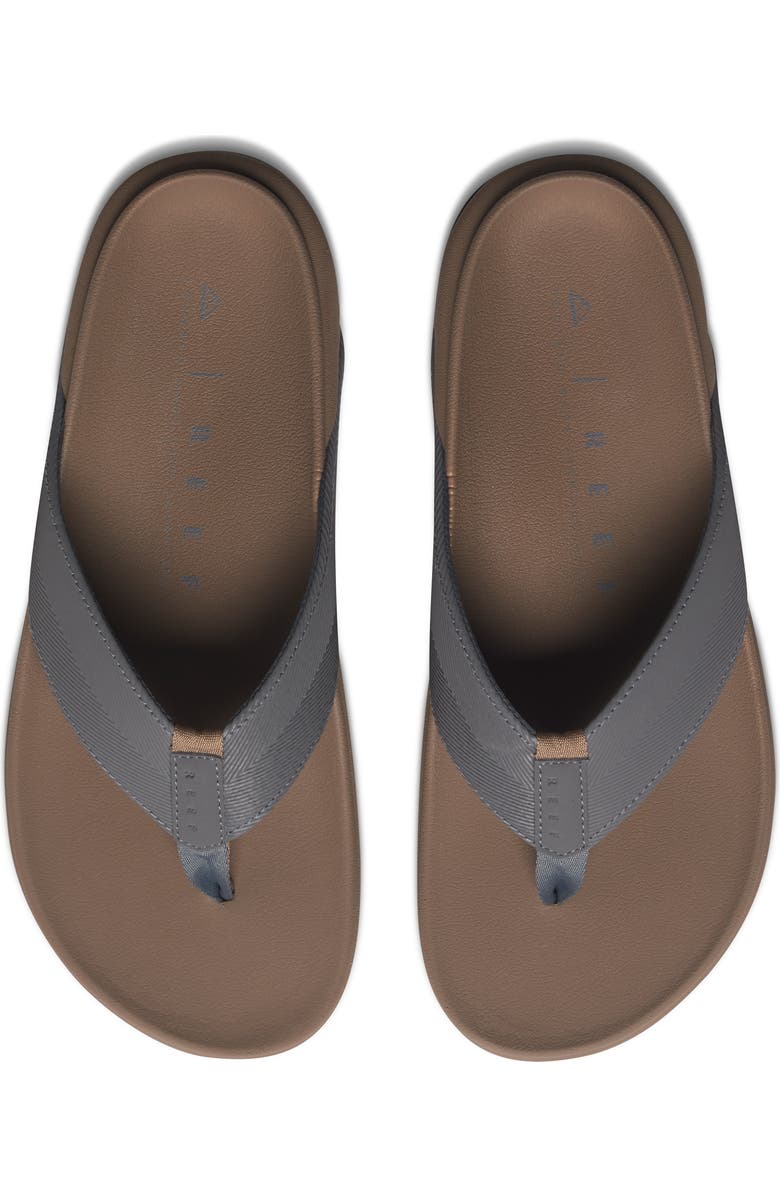 Reef The Raglan Flip Flop, Alternate, color, Fossil/ Grey