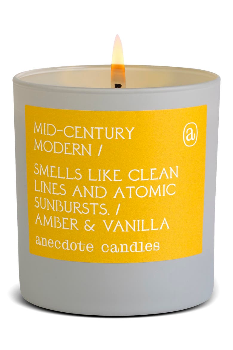 Mid-Century Modern Candle, Main, color, GREY