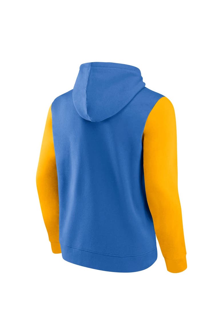Men's Fanatics Powder Blue/Gold Los Angeles Chargers Outline Pullover Hoodie, Alternate, color, Blue