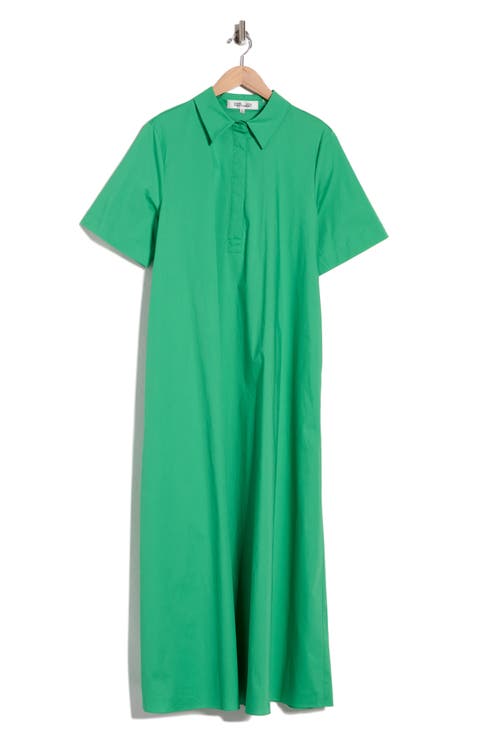 Karin Stretch Cotton Shirtdress