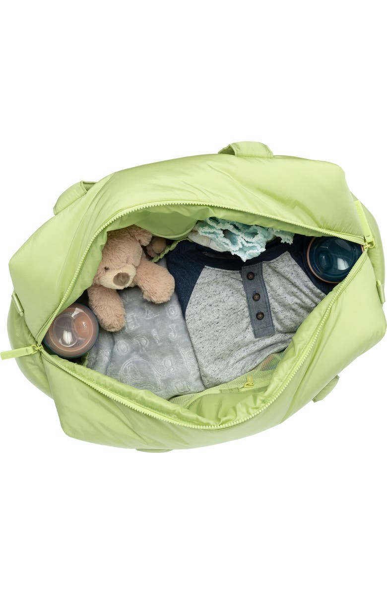 CALPAK Weekender Recycled Nylon Diaper Duffel Bag, Alternate, color, Lime