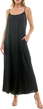 Socialite Satin Cami Maxi Dress