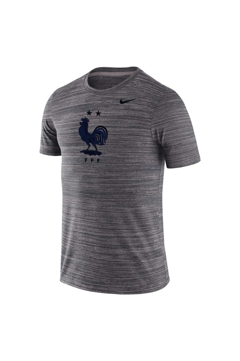 Men's Nike Gray France National Team Primary Logo Velocity Legend Performance T-Shirt, Alternate, color, Heather Gray