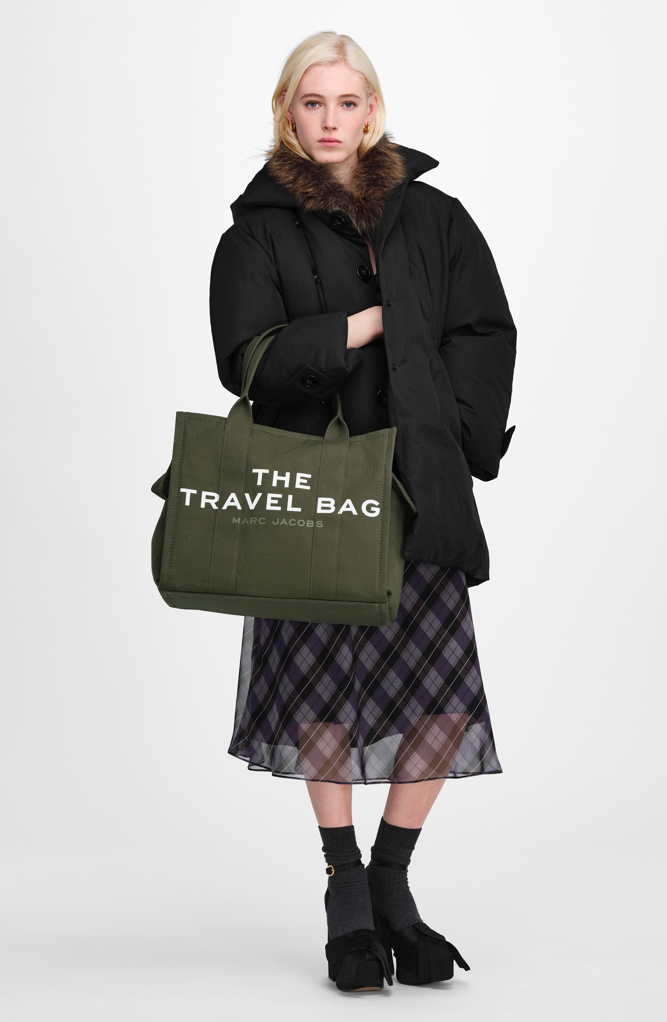 The Canvas Travel Tote Bag, Alternate, color, FOREST
