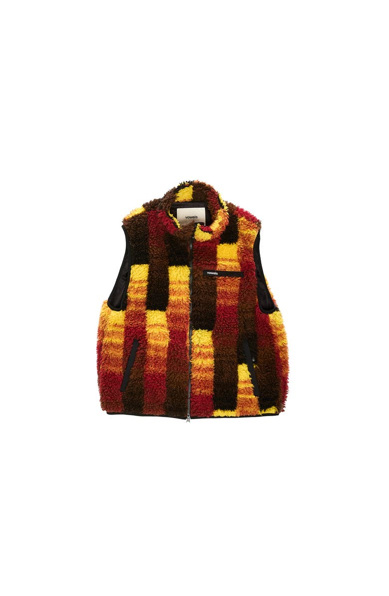 vowels Jacquard Vest, Main, color, Multi