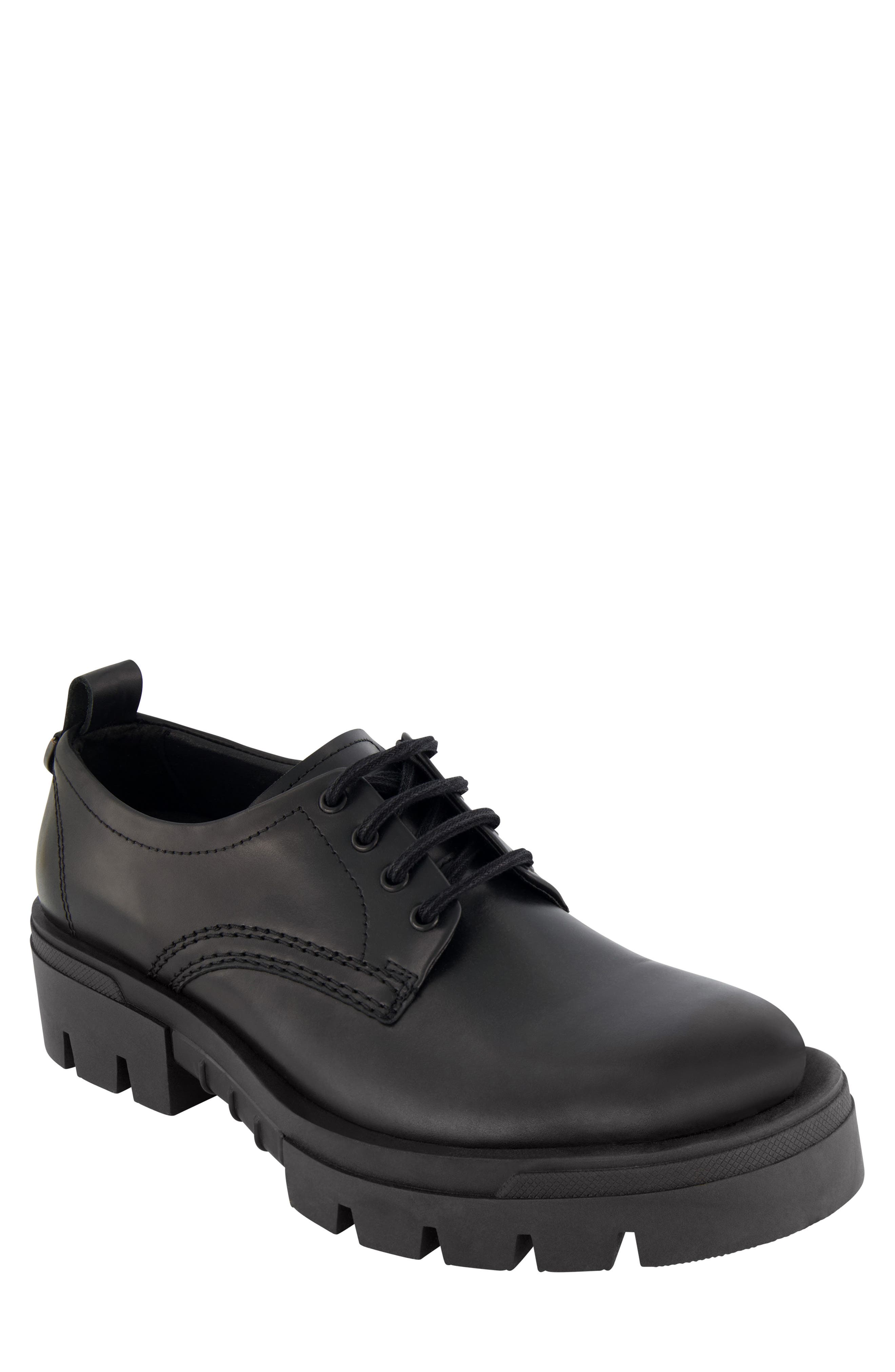 KARL LAGERFELD PARIS Plain Toe Derby, Main, color, Black