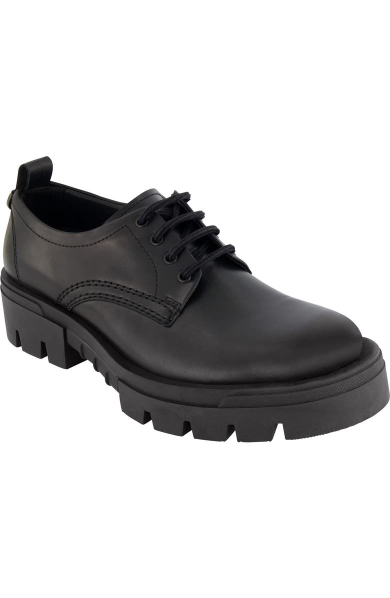 KARL LAGERFELD PARIS Plain Toe Derby, Main, color, Black