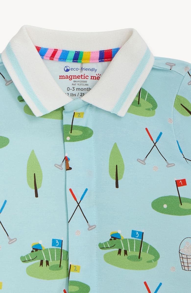Magnetic Me Gopher It Magnetic Polo Romper, Alternate, color, Gophr