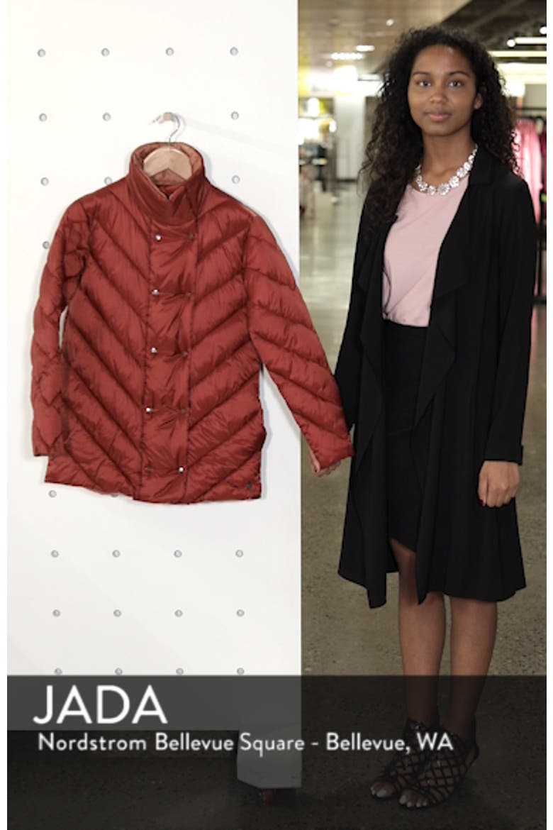Contrast Lining Puffer Coat video