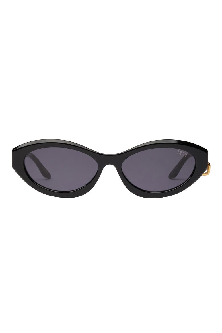 x Luv AJ Marquise Sunglasses, Main, color, MARQUISE BLACK / DARK SMOKE