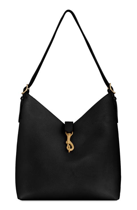 Mini Megan Leather Hobo Bag