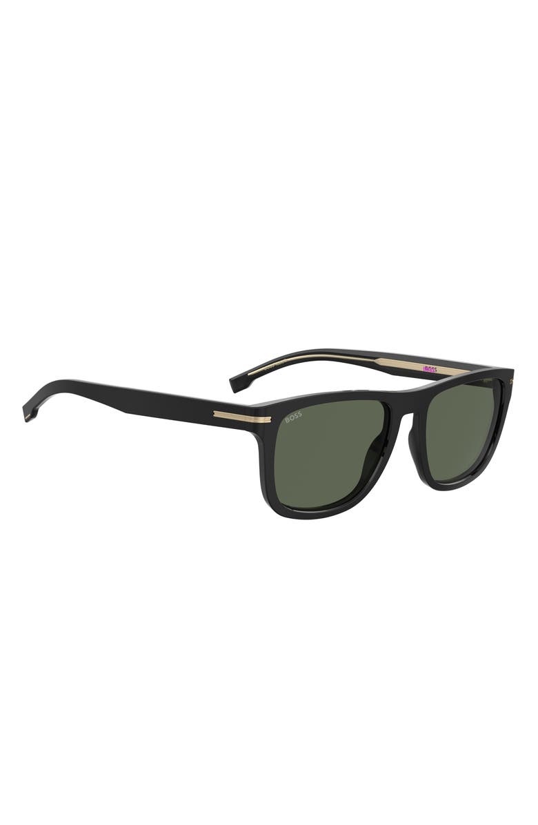 BOSS 55mm Square Sunglasses, Alternate, color, Black