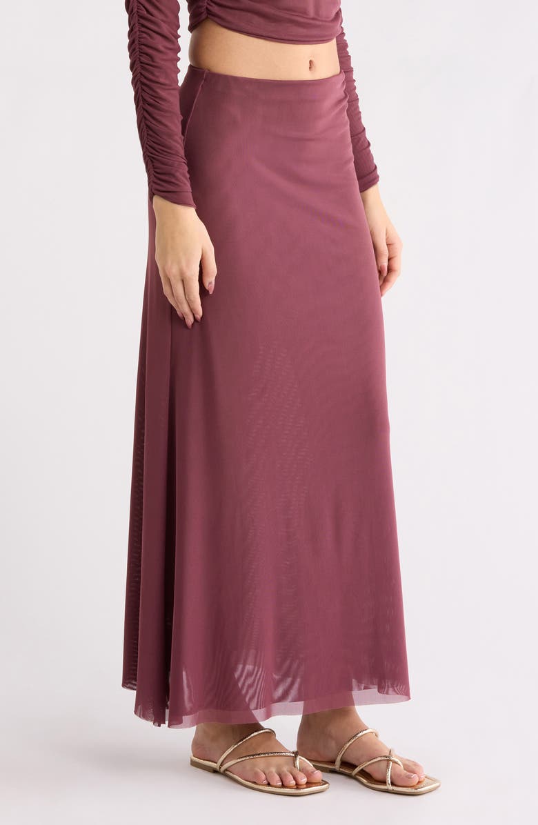 ViX Paula Hermanny Amira Mesh Cover-Up Midi Skirt, Alternate, color, Purple