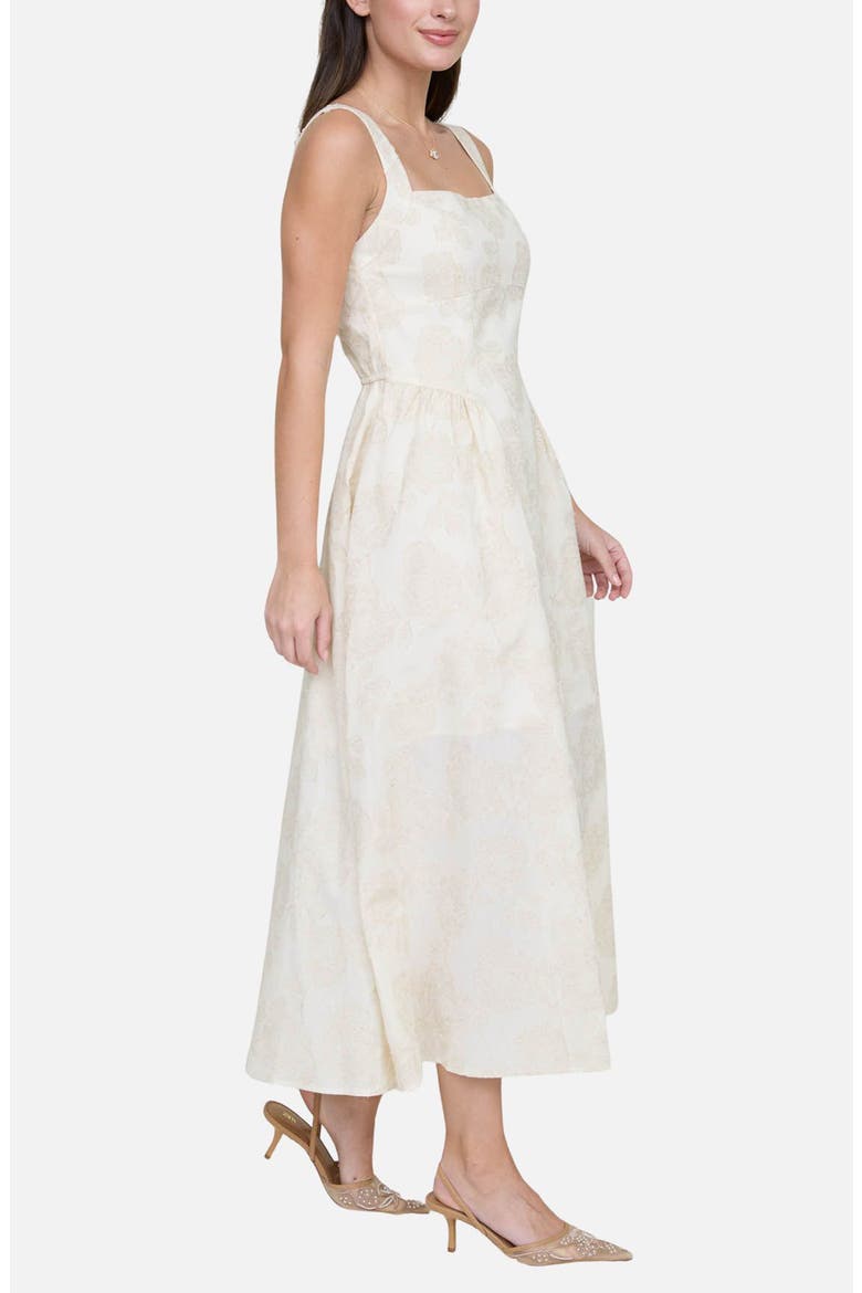 Floral Print Sundress, Alternate, color, NATURAL