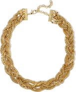 EYE CANDY LOS ANGELES Alba Link Knot Collar Necklace