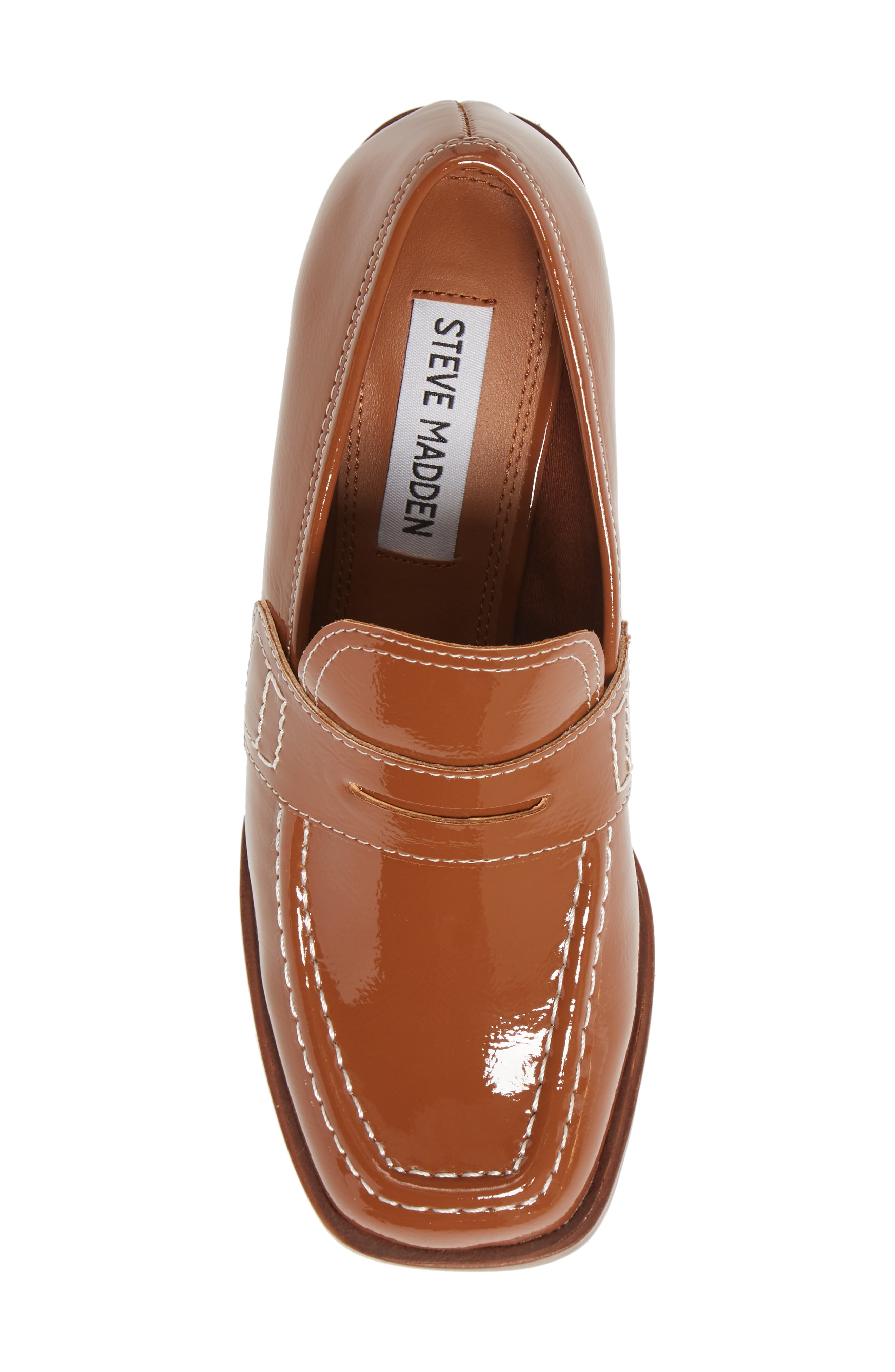 Nyomi Loafer Pump, Alternate, color, CAMEL PATENT