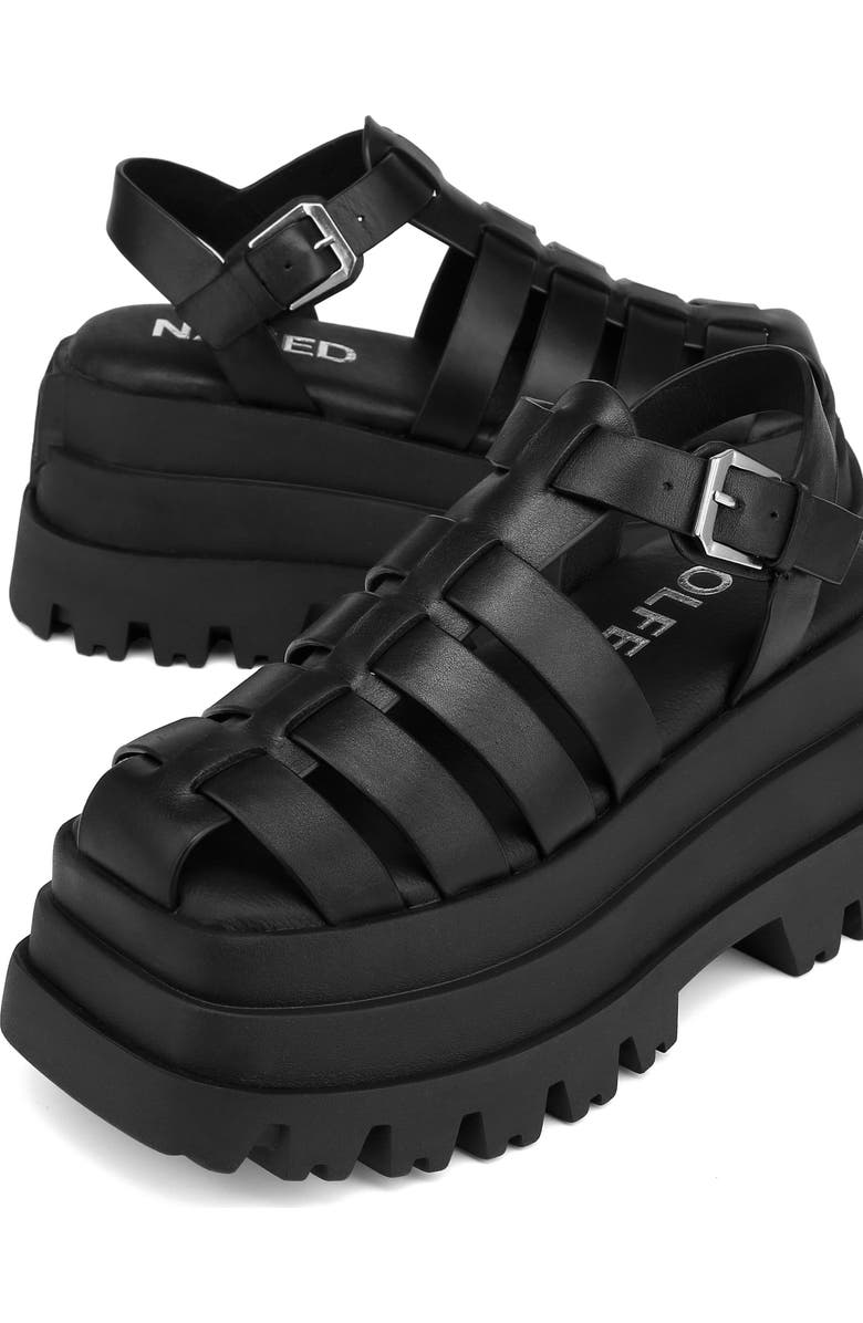 Naked Wolfe Devil Platform Fisherman Sandal, Alternate, color,