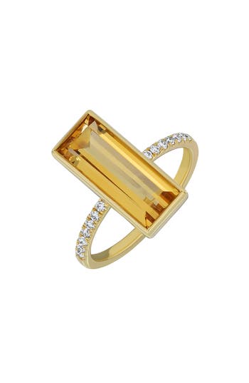Bony Levy Citrine & Diamond Ring In Gold