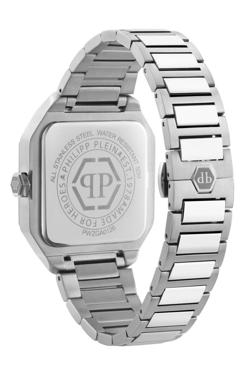 PHILIPP PLEIN Edge Bracelet Watch, 34mm, Alternate, color, Stainless Steel