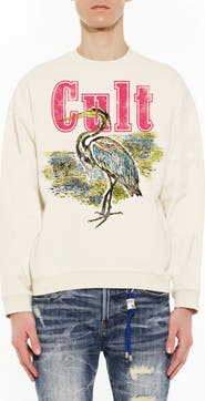 Cult of Individuality Novelty Cotton Fleece Sweatshirt