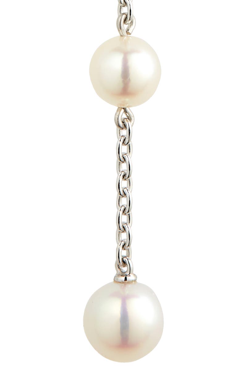 Mikimoto Linear Pearl Drop Earrings, Alternate, color, 