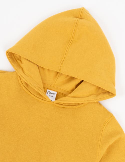 Leveret Kids Pullover Hoodie, Cotton Blend, Kangaroo Pocket, Solid Colors In Yellow