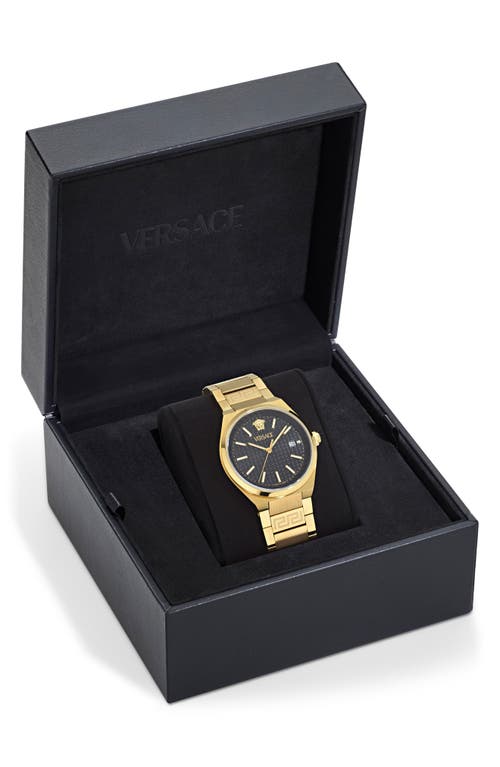 Versace V-auria Watch, 39mm In Ip Yellow Gold
