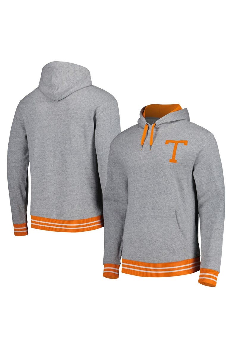 Men's Mitchell & Ness Heather Gray Tennessee Volunteers Pullover Hoodie, Main, color, Heather Gray