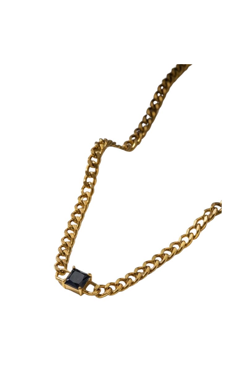 AKALIA Noir Chain Necklace, Main, color, Gold