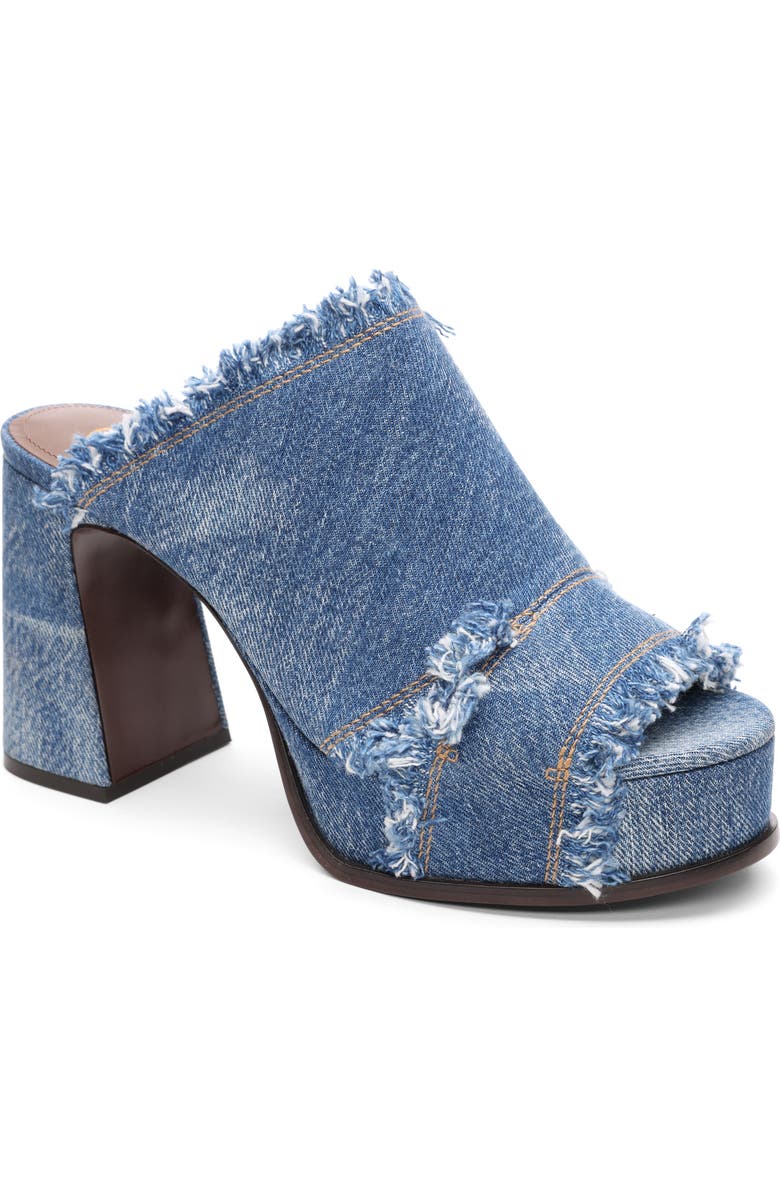 Ash Maui Denim Platform Slide Sandal, Main, color,