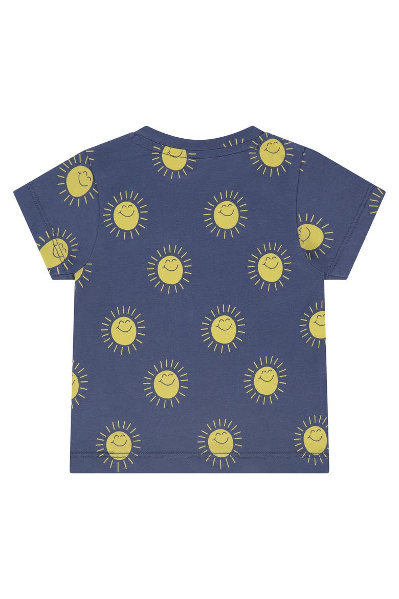 Animated Allover Short Sleeve T-Shirt, Alternate, color, Sunshine in Blue