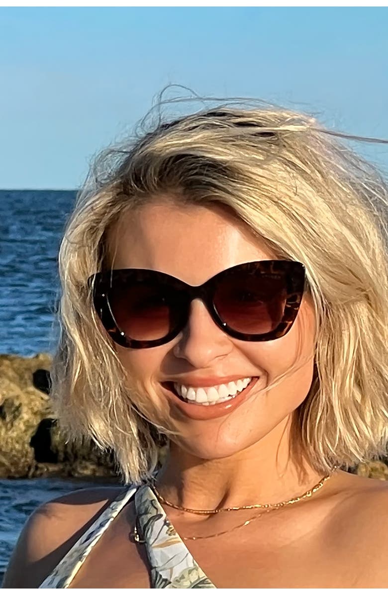 Velvet Eyewear Maya Sunglasses, Alternate, color, Rose Gold