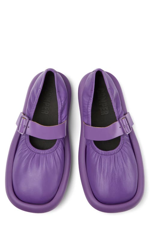 Shop Camper Aqua Mary Jane Flat In Bright Purple