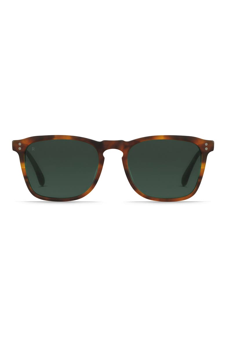 Wiley Polarized Square Sunglasses, Main, color, MATTE ROOTBEER / BROWN
