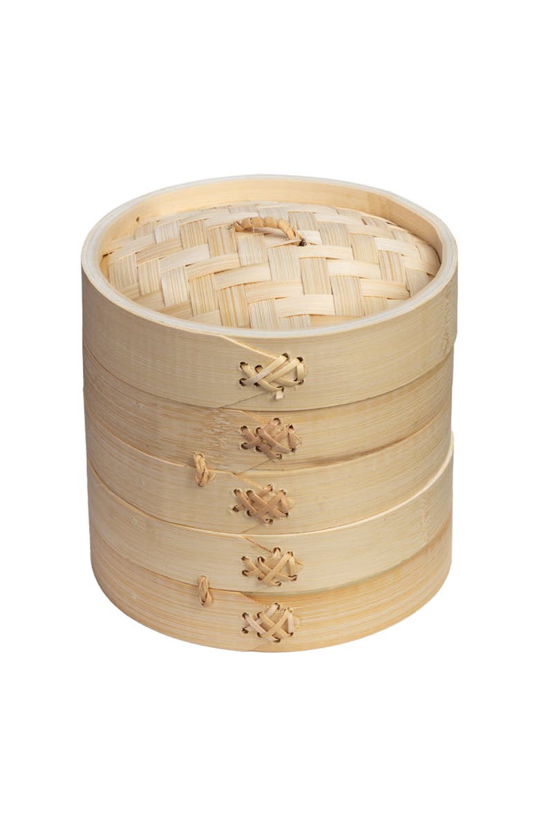JOYCE CHEN 2-Tier Steamer Baskets, Main, color, Bamboo