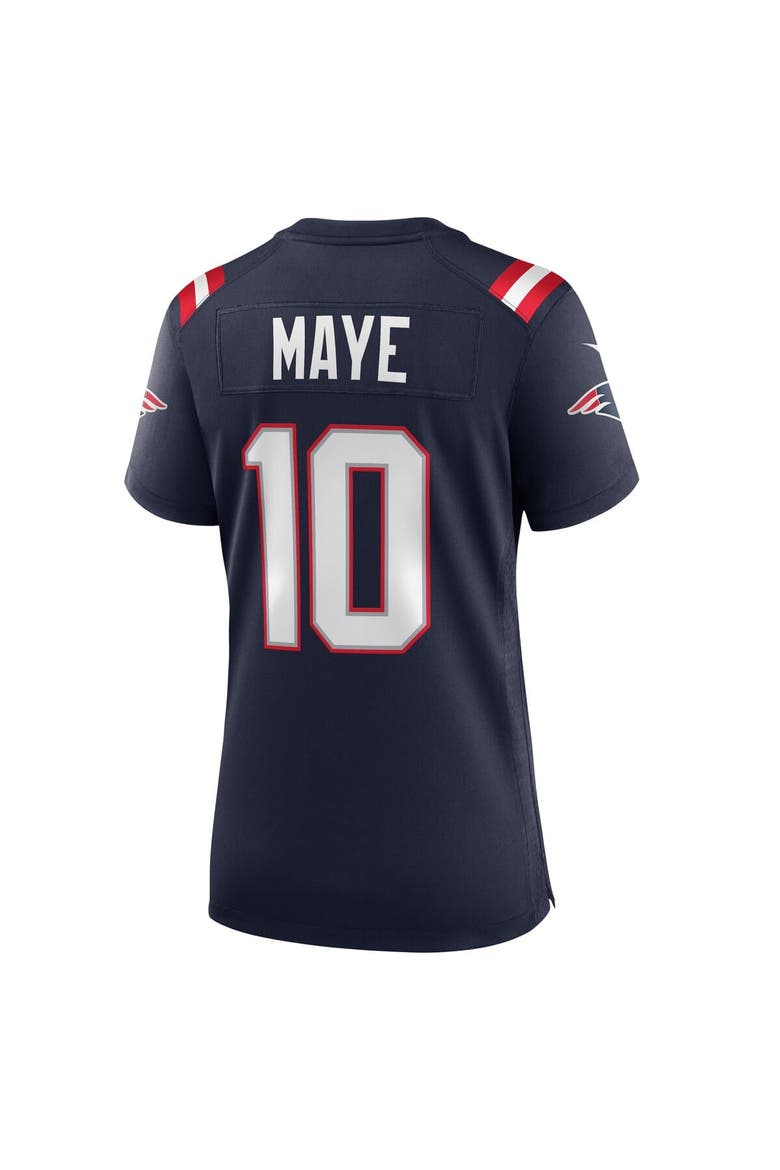 Women's Nike Drake Maye Navy New England Patriots  Player Game Jersey, Alternate, color, Navy